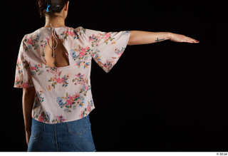 Lady Dee  1 arm back view blossom top flexing…